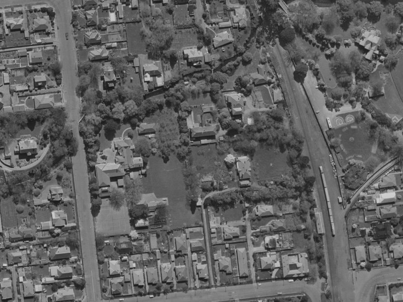 58C MATAI Street West from the air, 1970-1974