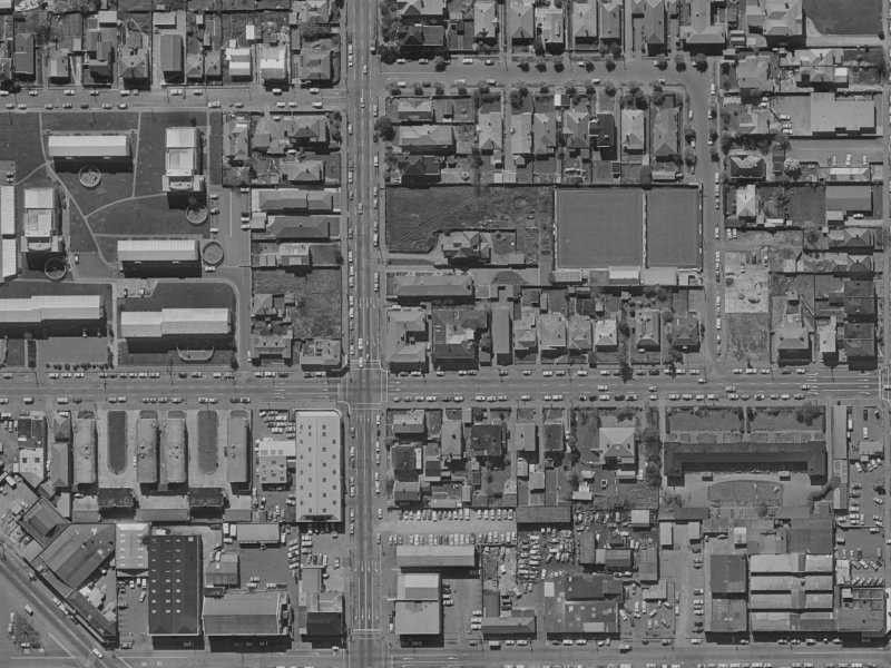 97 Salisbury Street from the air, 1970-1974