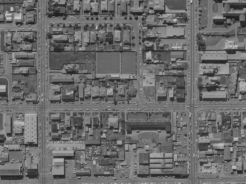 109 Salisbury Street from the air, 1970-1974