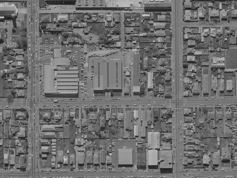 199 Salisbury Street from the air, 1970-1974