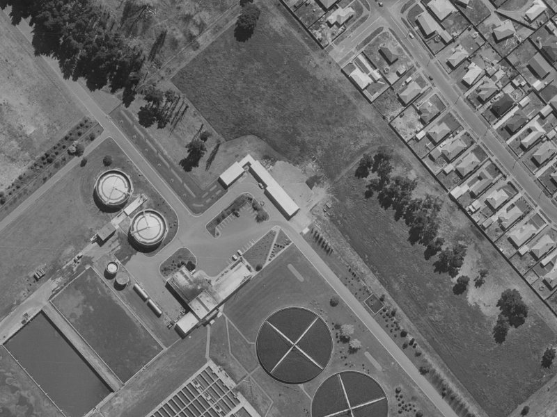 53 Carters Road from the air, 1970-1974