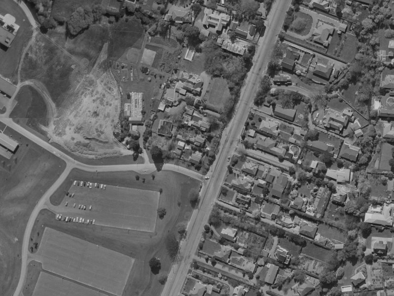 77 Clyde Road from the air, 1970-1974