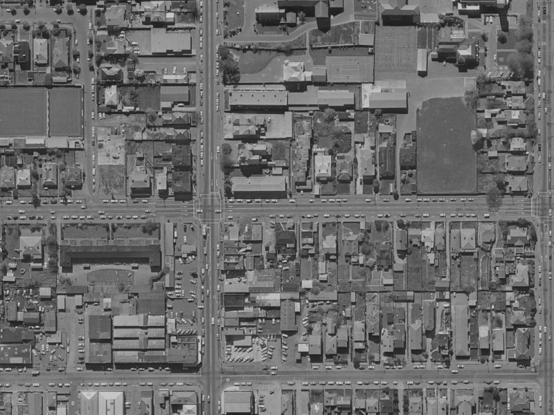 134 Salisbury Street from the air, 1970-1974