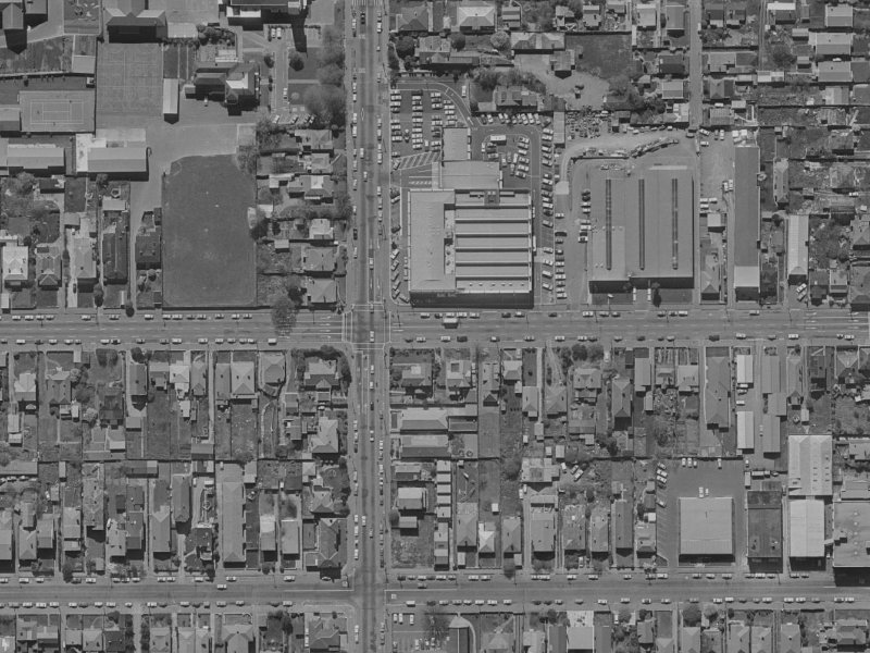 176 Salisbury Street from the air, 1970-1974