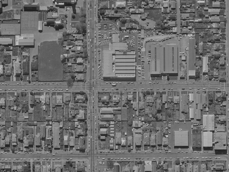 178 Salisbury Street from the air, 1970-1974