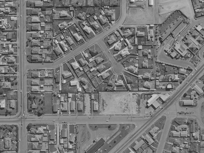 8 Odie Place from the air, 1970-1974