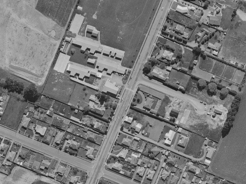 43-55 Avonhead Road from the air, 1970-1974