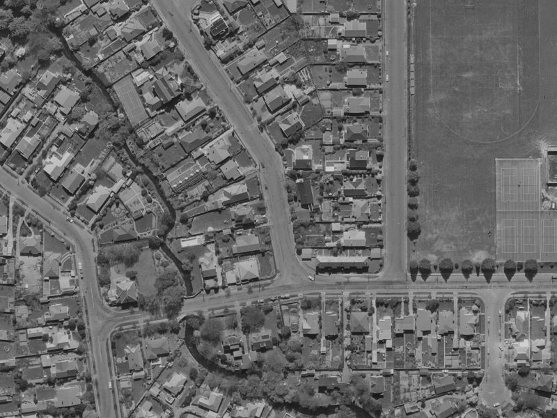5 Kotare Street from the air, 1970-1974