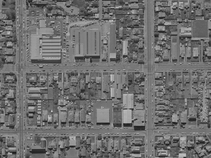 200 Salisbury Street from the air, 1970-1974
