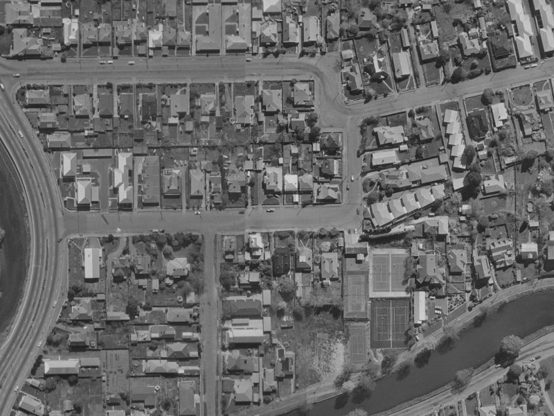 Harvey Terrace from the air, 1970-1974