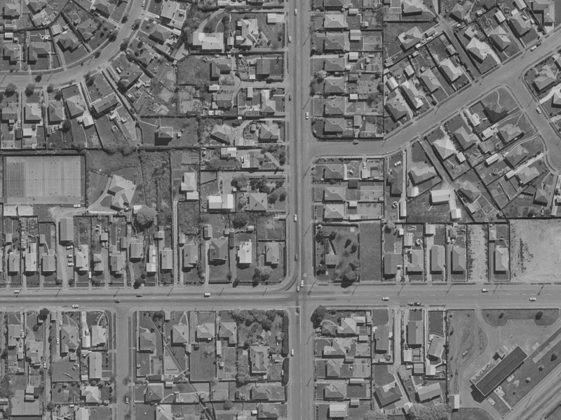 47 Kerrs Road from the air, 1970-1974