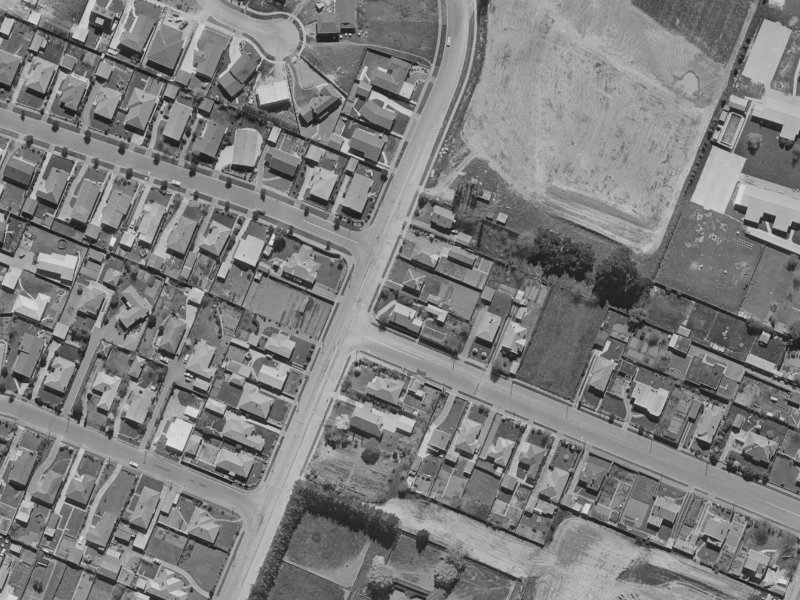 40 Nortons Road from the air, 1970-1974