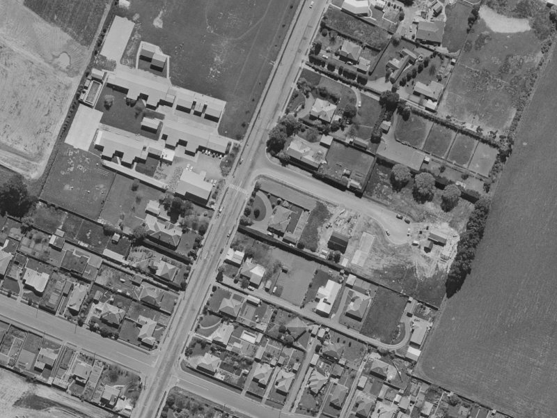 54 Avonhead Road from the air, 1970-1974