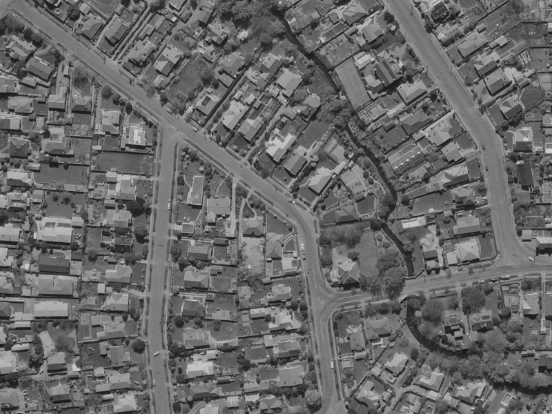 25-49 Totara Street from the air, 1970-1974