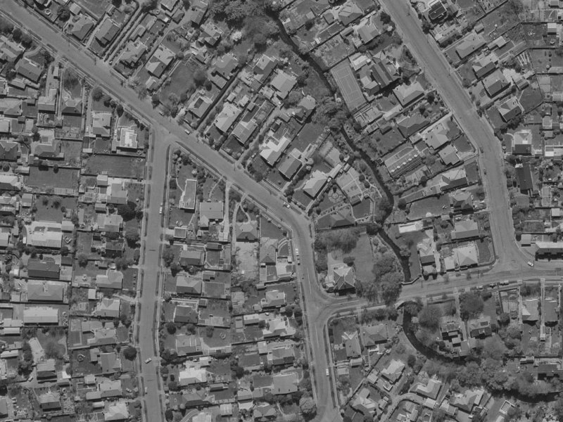40 Totara Street from the air, 1970-1974