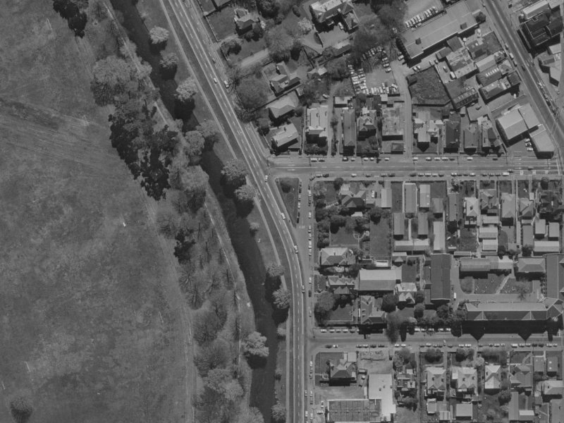 78A Park Terrace from the air, 1970-1974