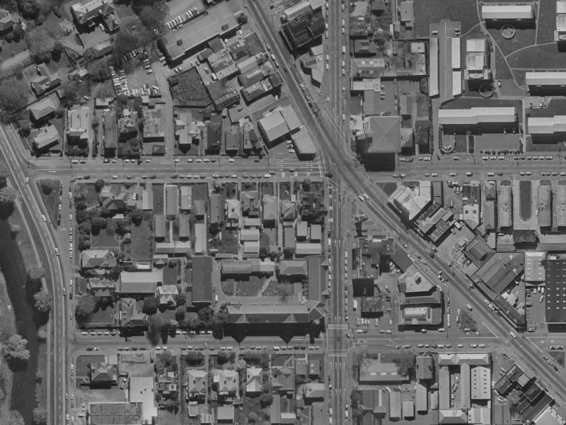2/28 Salisbury Street from the air, 1970-1974