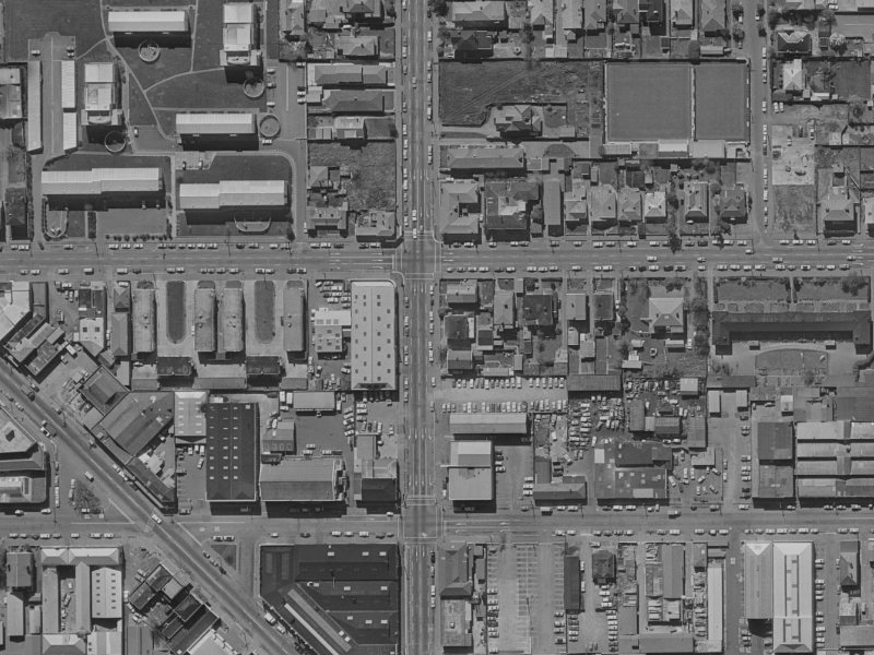348 Durham Street North from the air, 1970-1974