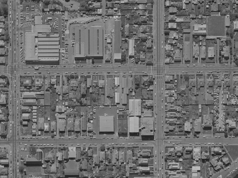 206 Salisbury Street from the air, 1970-1974