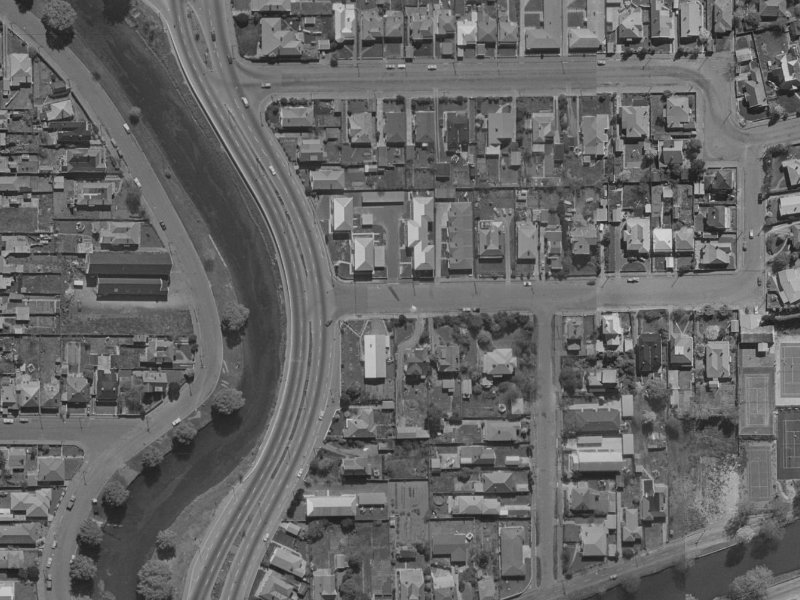 7 Harvey Terrace from the air, 1970-1974