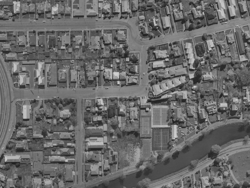33 Harvey Terrace from the air, 1970-1974