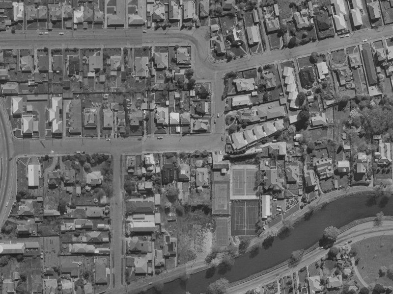 37 Harvey Terrace from the air, 1970-1974