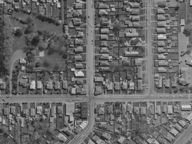 728 Gloucester Street from the air, 1970-1974