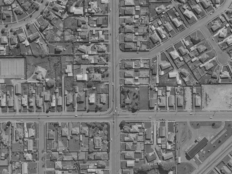 52A Kerrs Road from the air, 1970-1974