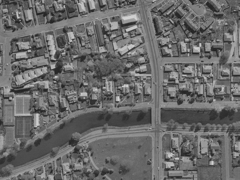 93B River Road from the air, 1970-1974