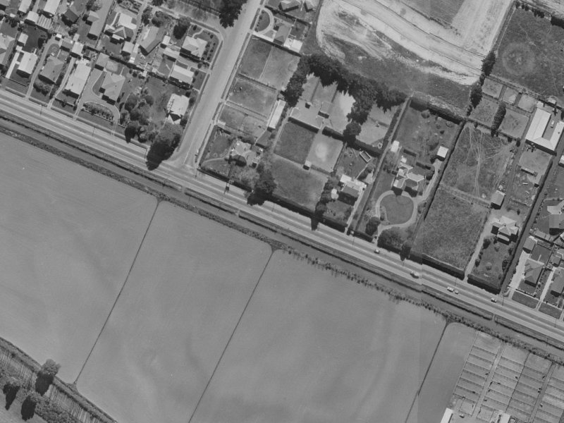 260A Yaldhurst Road from the air, 1970-1974