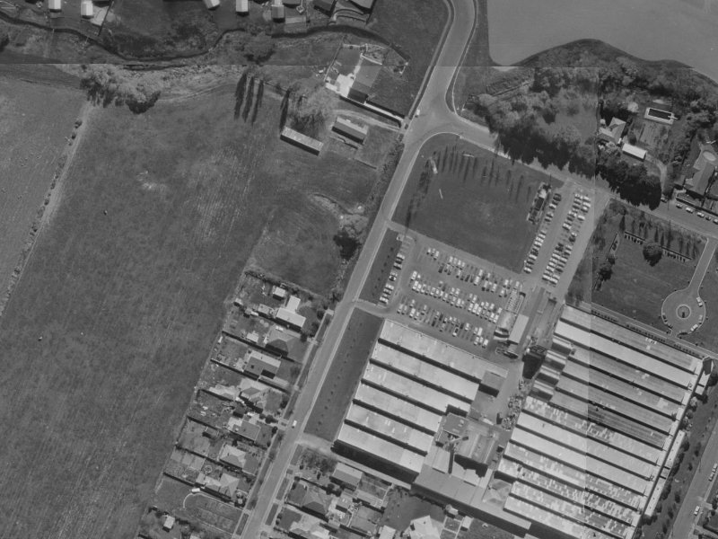 63–69 Brodie Street from the air, 1970-1974