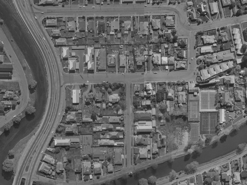 19 Templar Street from the air, 1970-1974