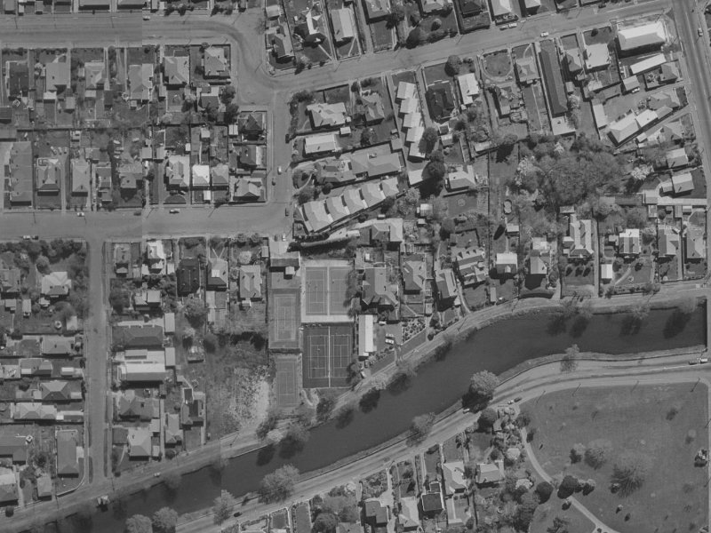 40 Harvey Terrace from the air, 1970-1974