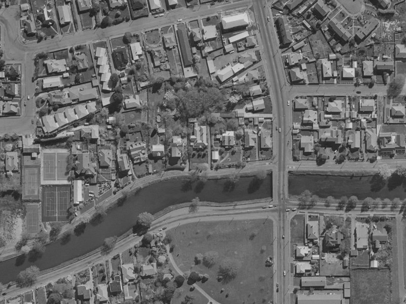 93 River Road from the air, 1970-1974