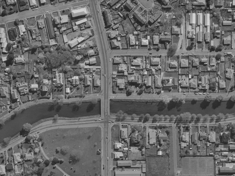 107 River Road from the air, 1970-1974
