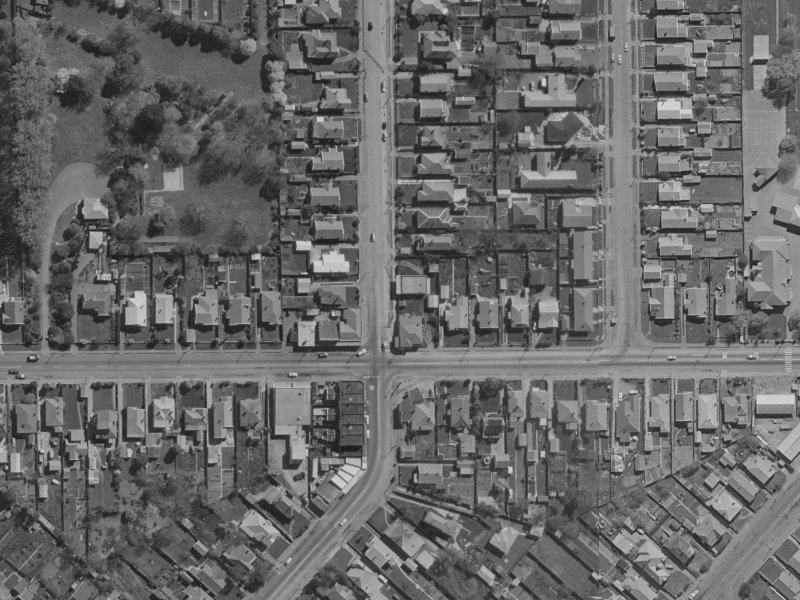 724 Gloucester Street from the air, 1970-1974