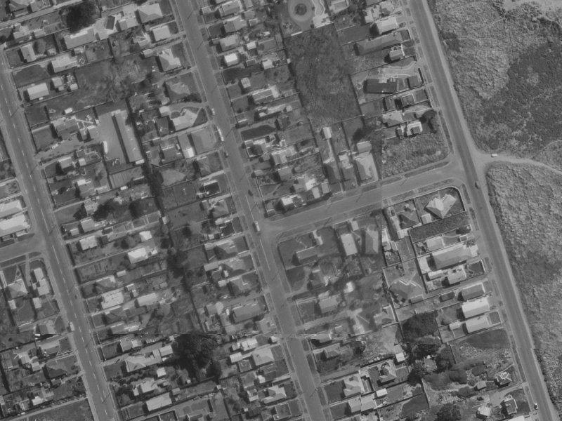 145 Pine Avenue from the air, 1970-1974