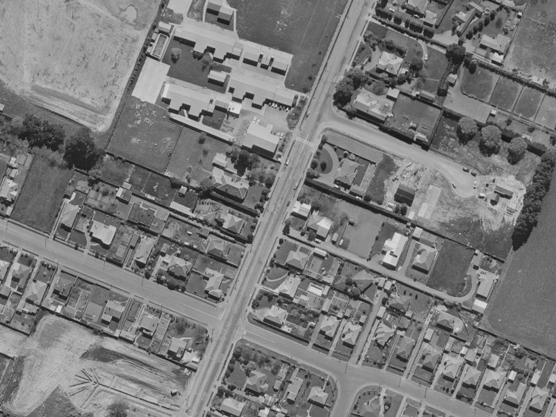 42A Avonhead Road from the air, 1970-1974