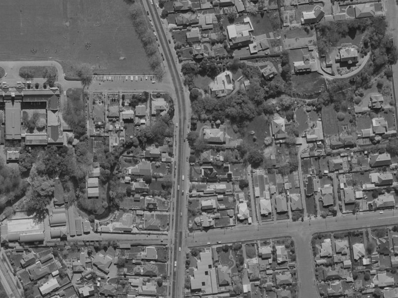 58 Straven Road from the air, 1970-1974