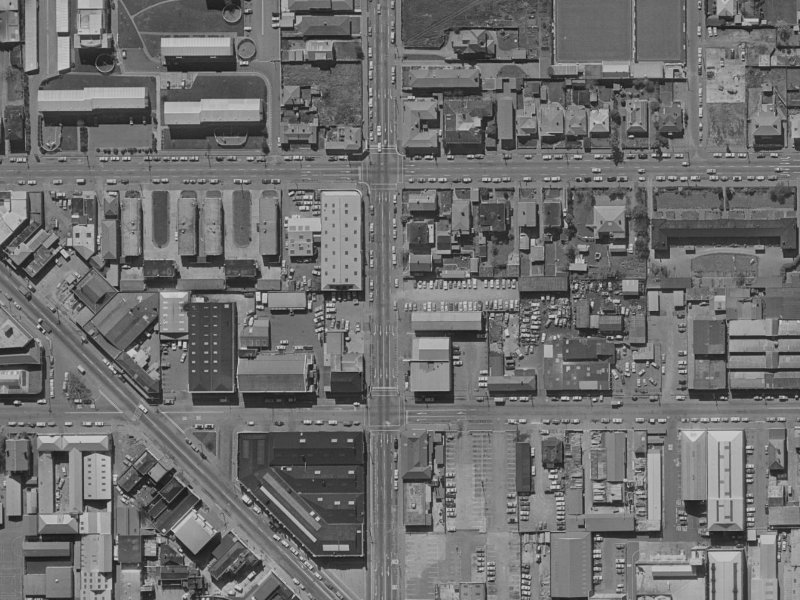 340E Durham Street North from the air, 1970-1974