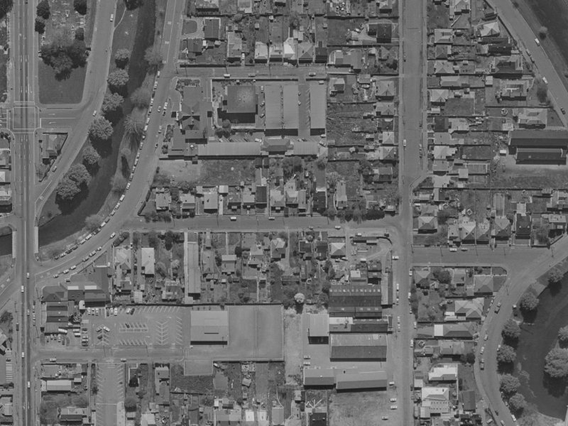 21 Hurley Street from the air, 1970-1974