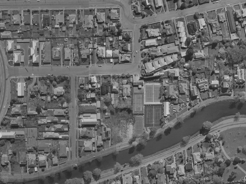 34 Harvey Terrace from the air, 1970-1974