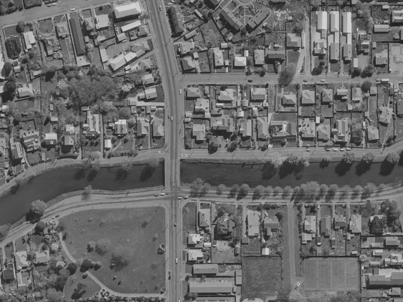 200 Stanmore Road from the air, 1970-1974