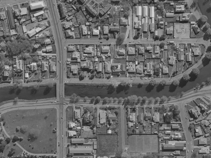 117 River Road from the air, 1970-1974