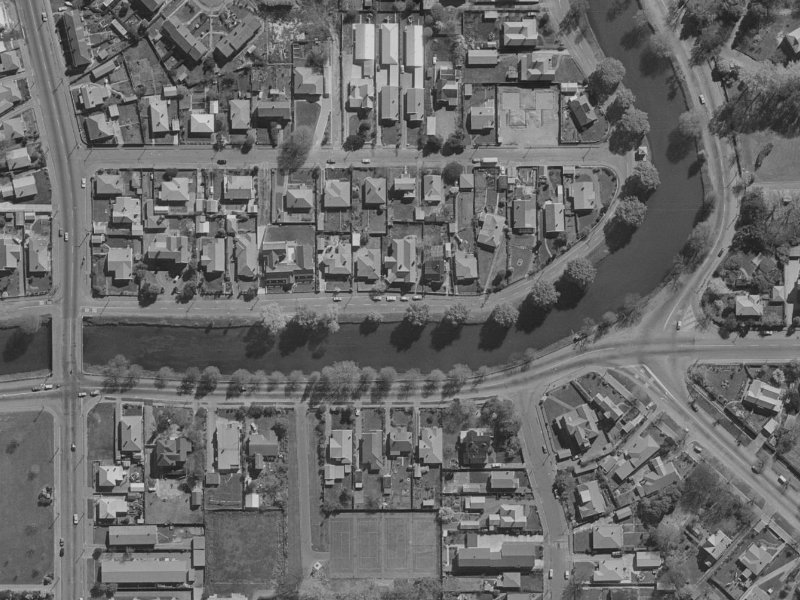 131 River Road from the air, 1970-1974