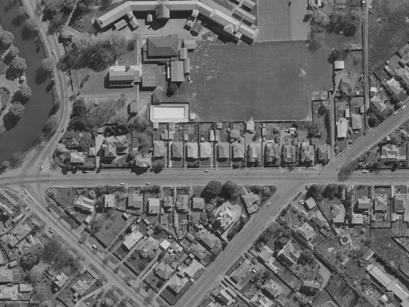 37 Woodham Road from the air, 1970-1974