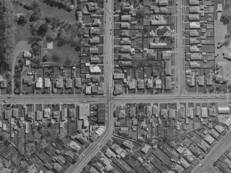 191 Woodham Road from the air, 1970-1974