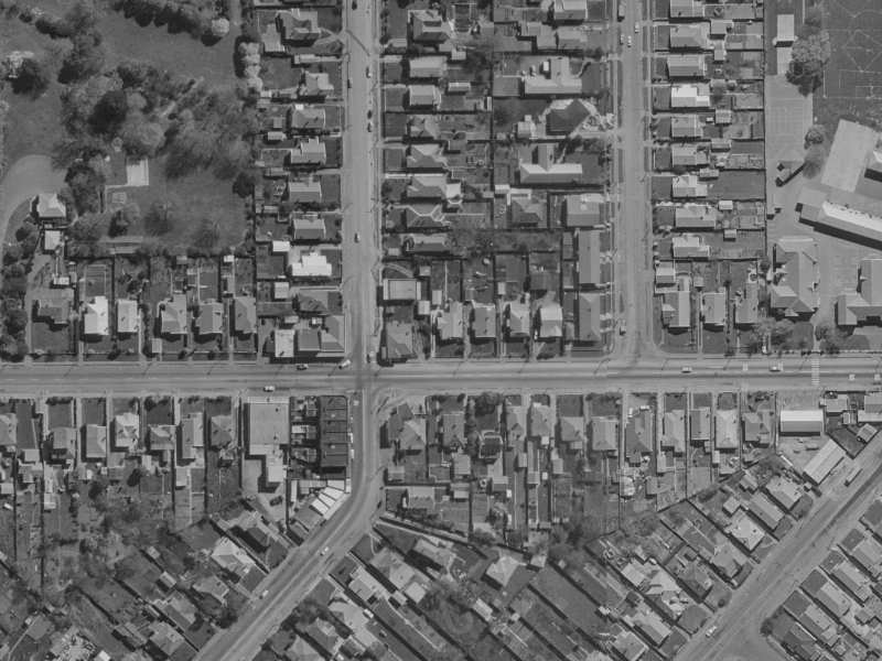 195 Woodham Road from the air, 1970-1974