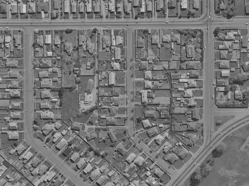 297 Woodham Road from the air, 1970-1974
