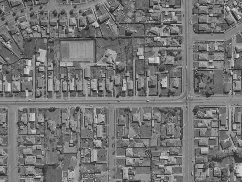 301 Woodham Road from the air, 1970-1974